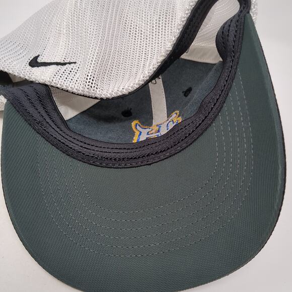 H Logo Fitted Trucker Hat Black Large Embroidered Mesh Back Flexfit Nike Golf - Picture 7 of 10